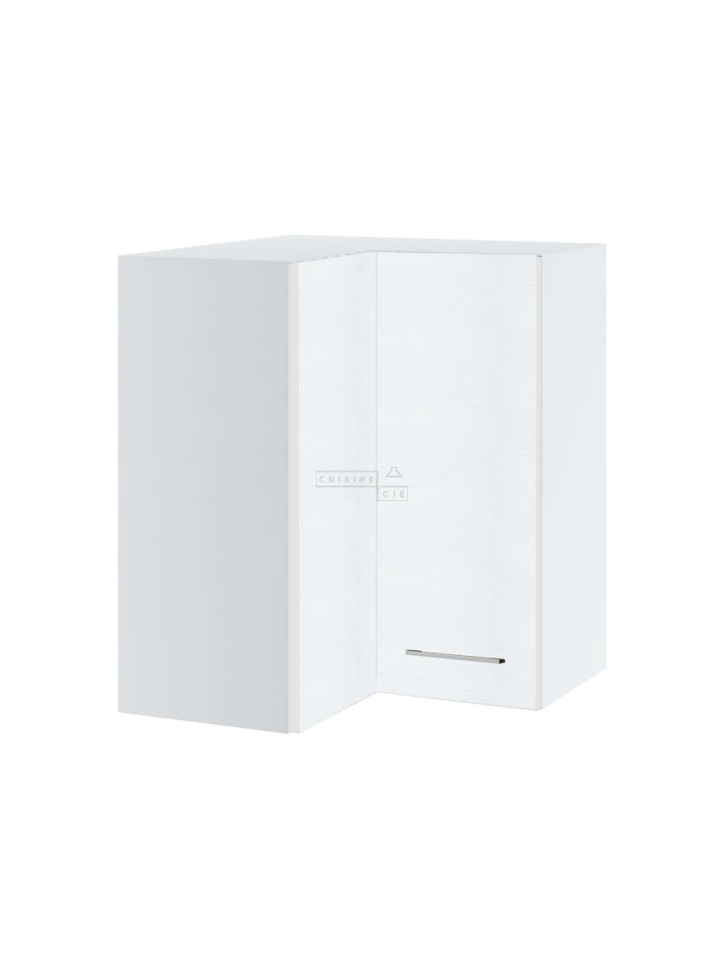 Meuble d'angle haut de cuisine Bellissi Blanc 2 portes L 60/60 cm