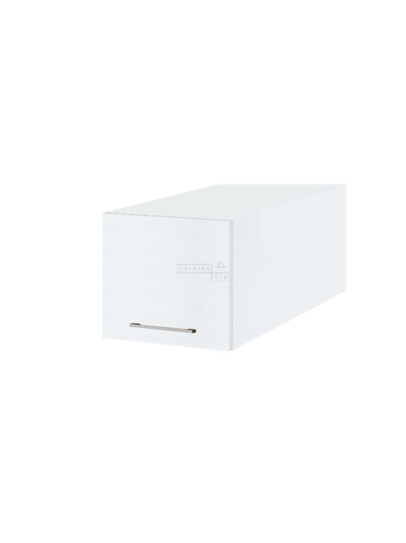 Meuble haut grande profondeur de cuisine Bellissi Blanc 1 porte relevable L 40 cm