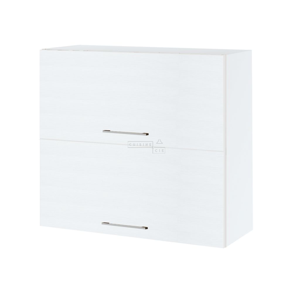 Meuble haut de cuisine Bellissi Blanc 2 portes relevables L 80 cm