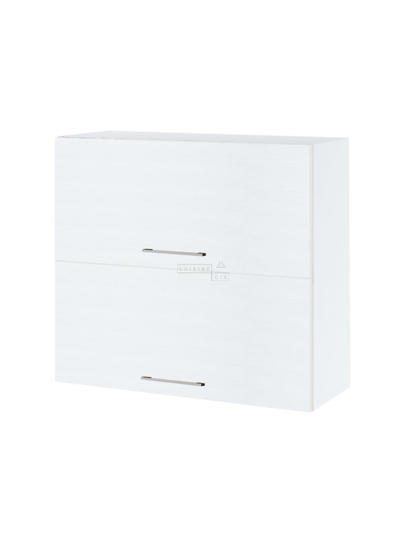 Meuble haut de cuisine Bellissi Blanc 2 portes relevables L 80 cm