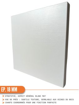 Meuble sous-évier Eco Blanc 2 portes L 80 cm