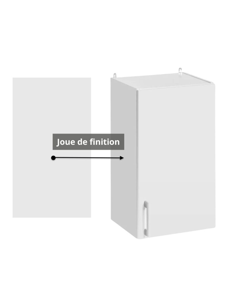 Panneau de finition pour meuble haut Eco Blanc