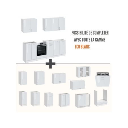 Cuisine complète ECO Blanc 240 cm