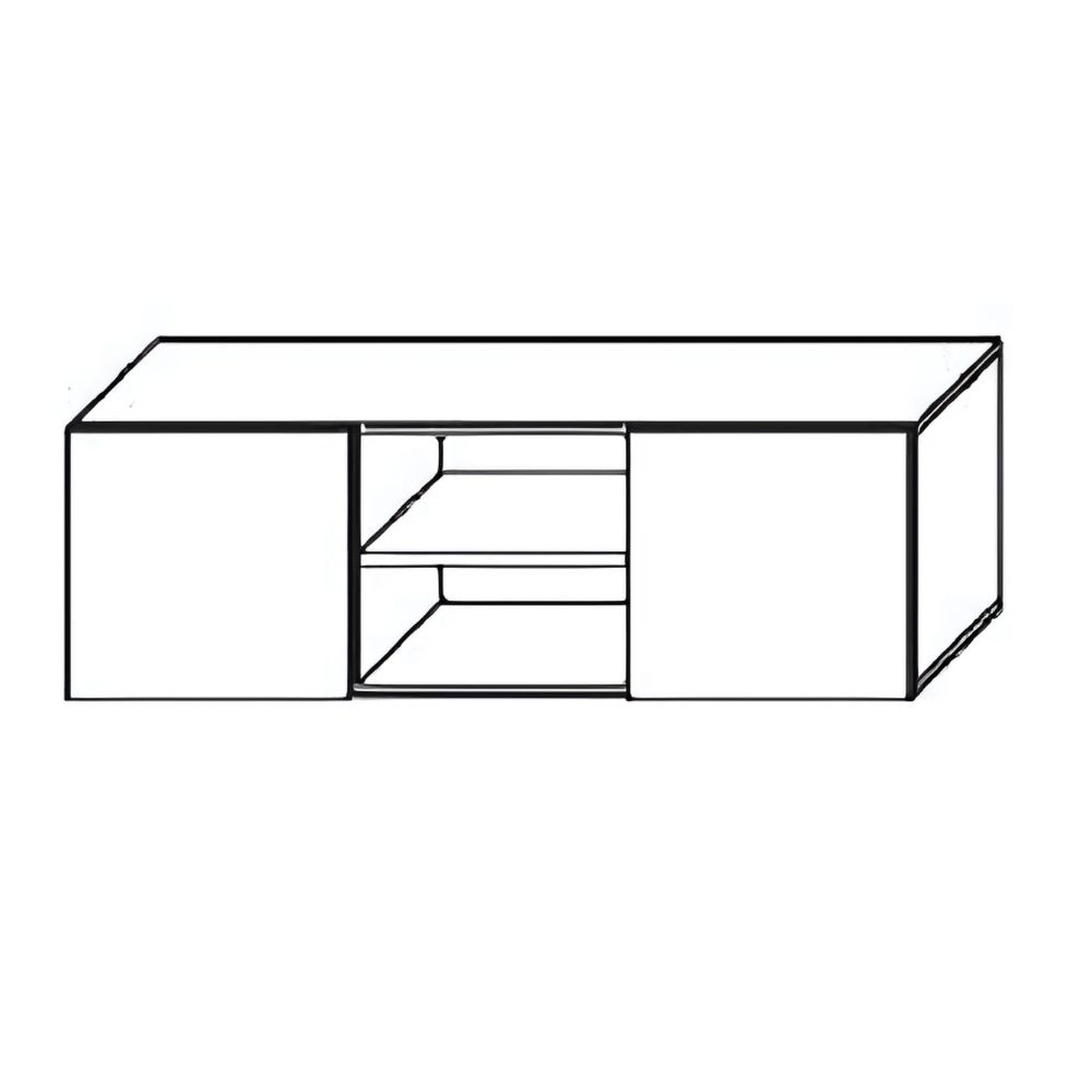 Meuble tv 150 cm - 1 porte battante blanc laqué