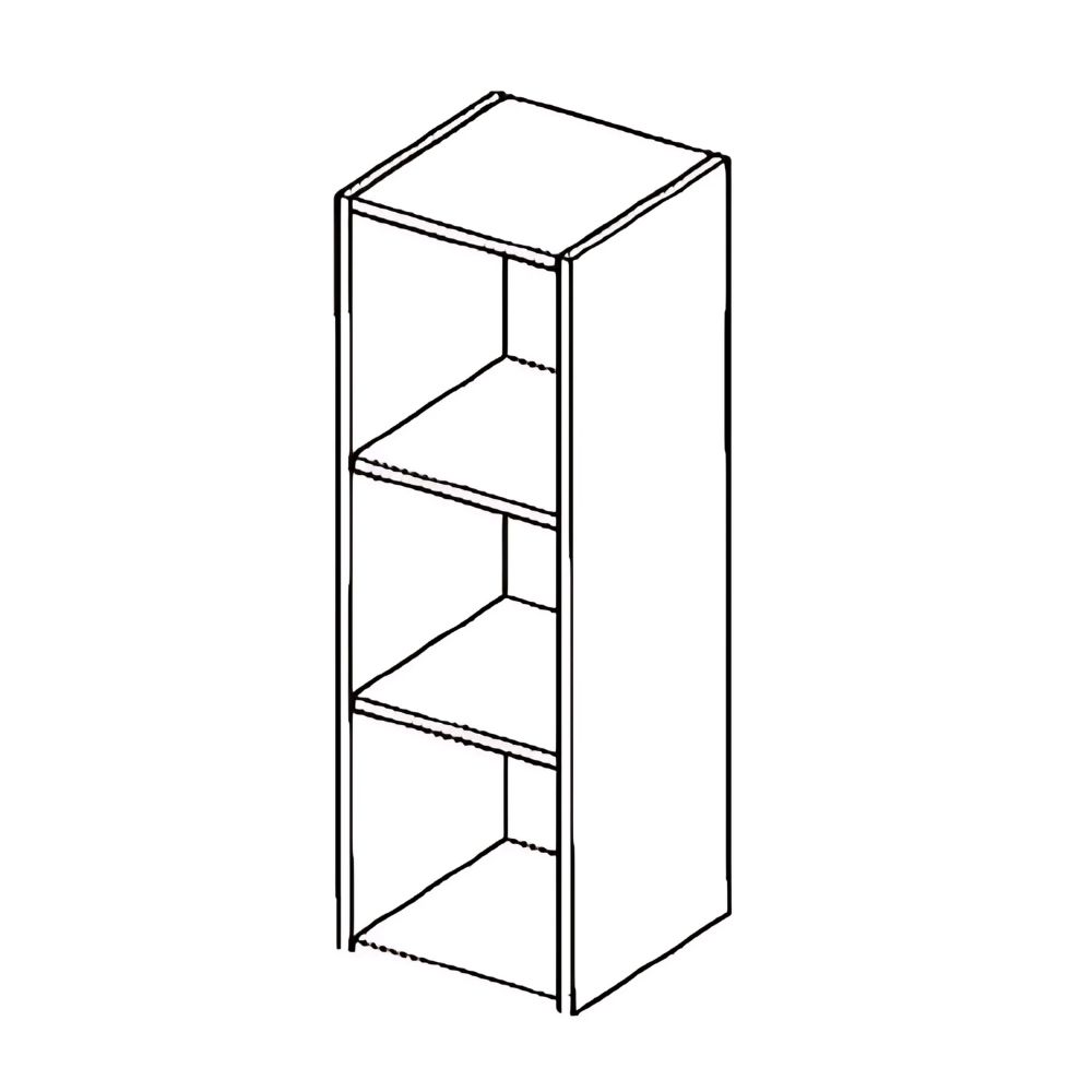 Etagère suspendue verticale 90 cm - Blanc