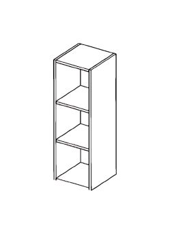 Etagère suspendue verticale 90 cm - Blanc