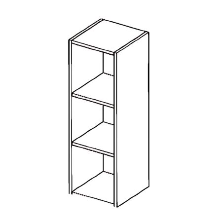 Etagère suspendue verticale 90 cm - Blanc