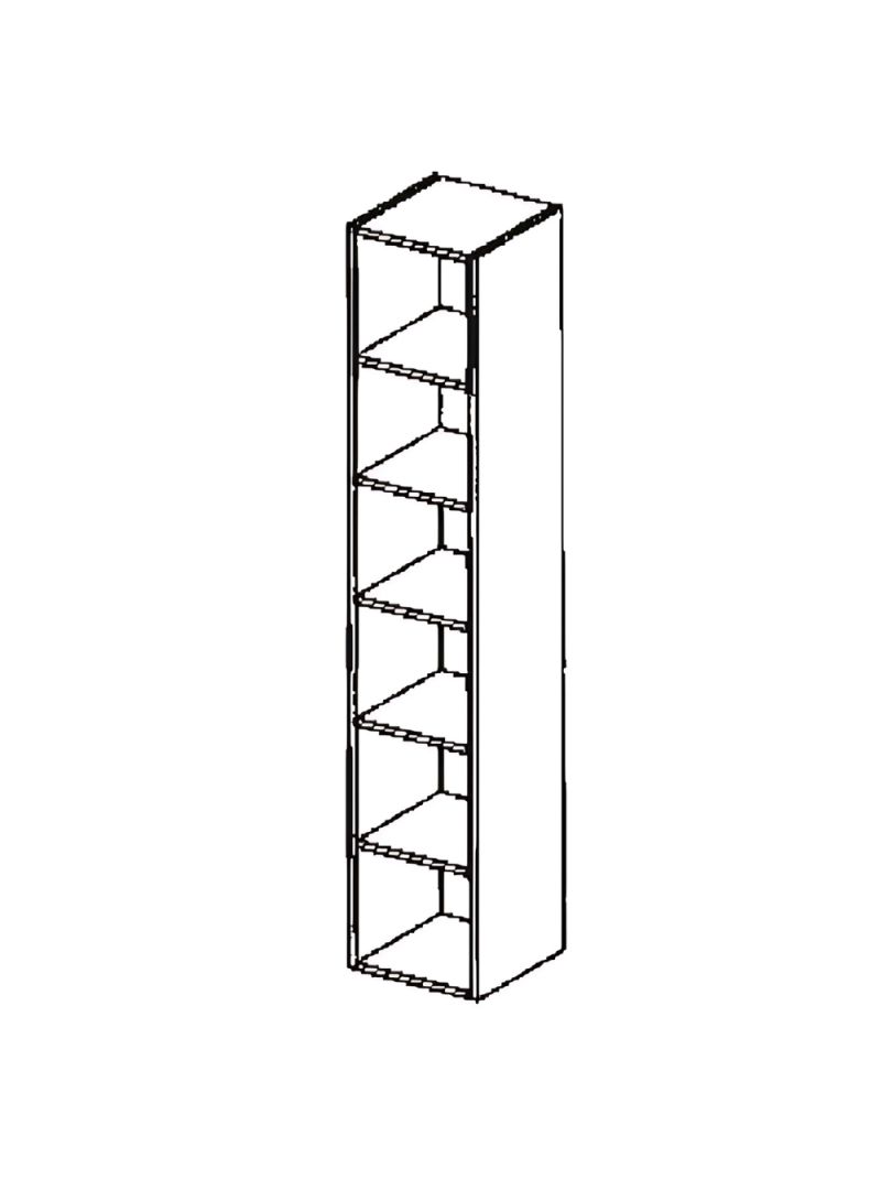 Etagère suspendue verticale 180 cm - Blanc