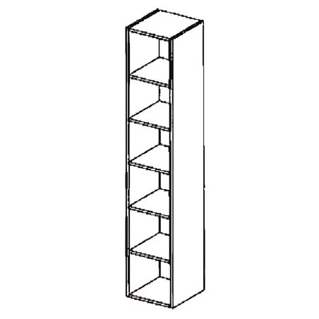 Etagère suspendue verticale 180 cm - Blanc