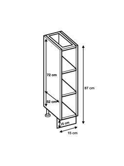 Range bouteille Bellissi Chene L 15 cm