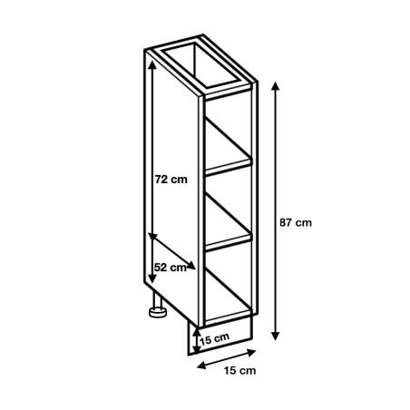 Range bouteille Bellissi Chene L 15 cm