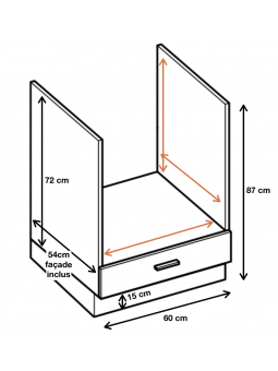 Dimension du meuble  ref : ZK6.